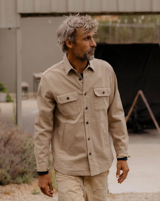 Stretch Twill CPO Shirt Jacket SAND