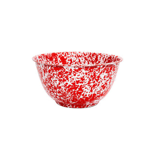 Splatter Large Salad Bowl - Red