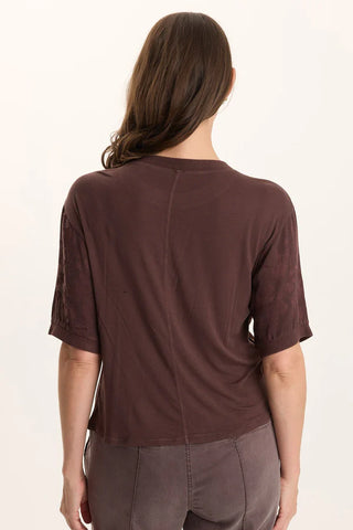 Chelan Textured Satin Casual Fit Top