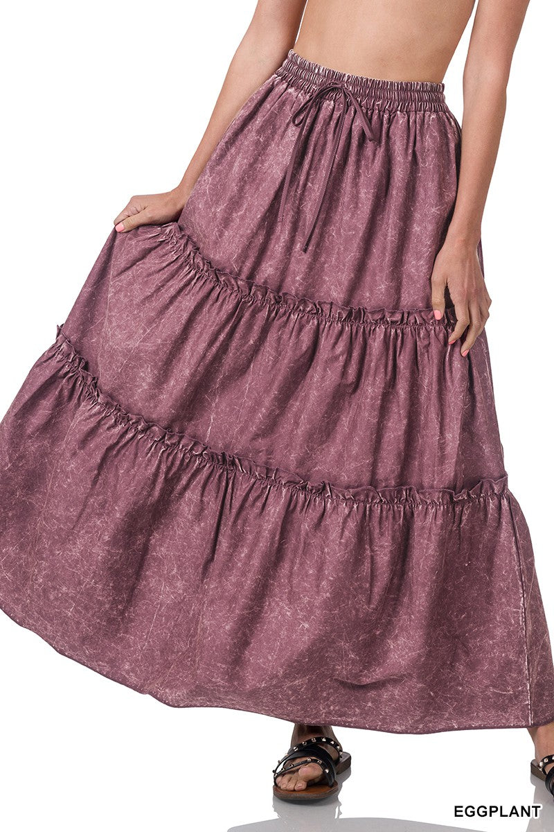 Maxi Skirt - Eggplant