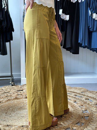 Terraced Wide Leg Pant