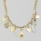 Antique Chain Assorted Charm Necklace