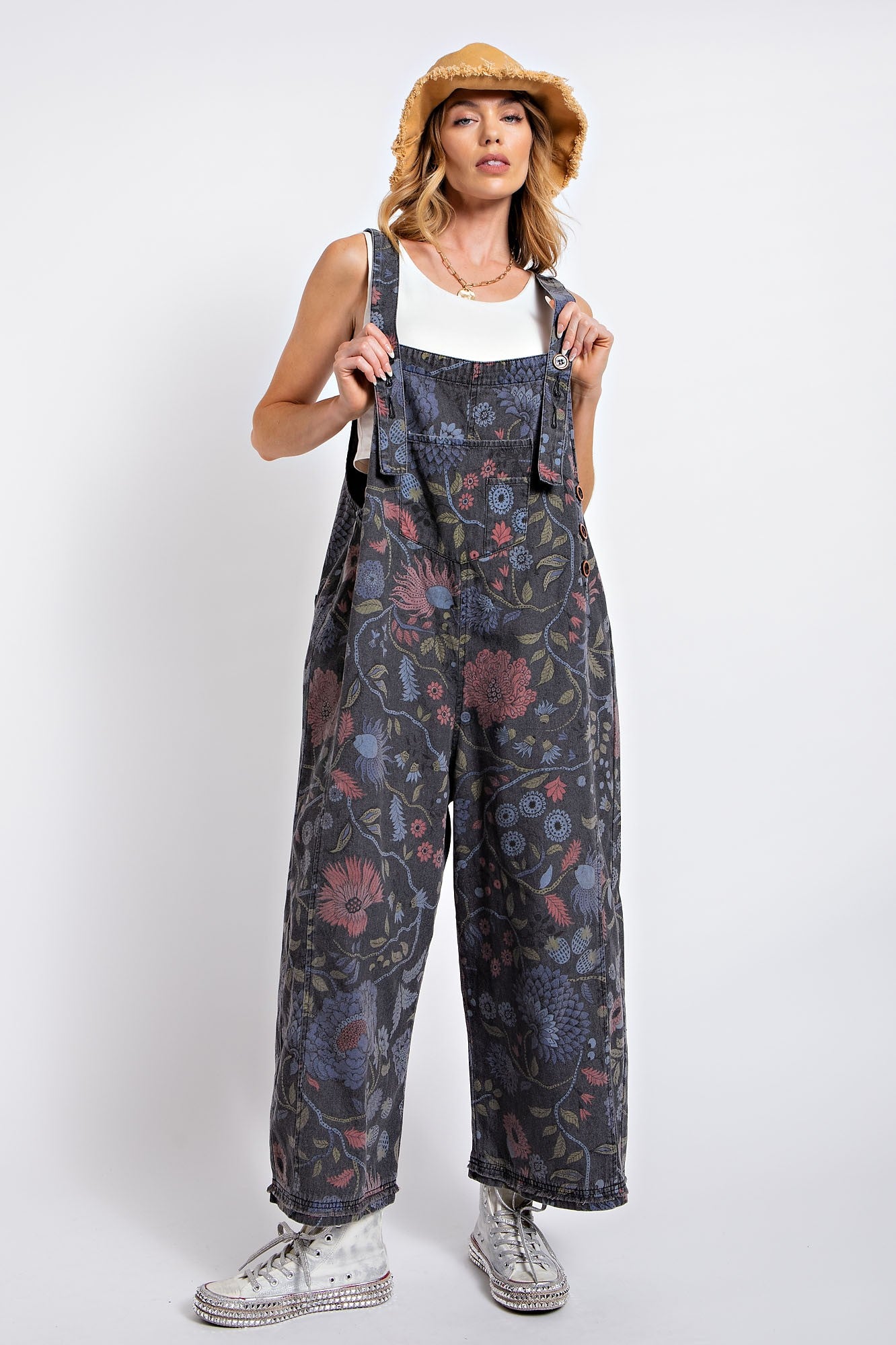 VINTAGE WASHED OVERALL/JUMPSUIT