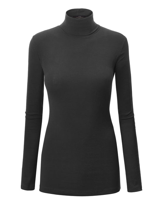 Black Basic Turtle Neck