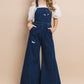 Dark Wide Leg Overalls