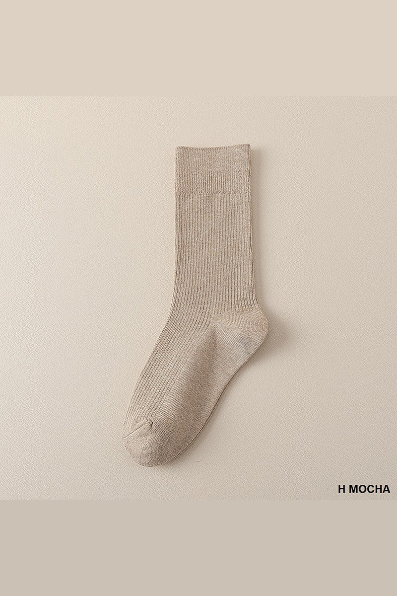 MOCHA PREMIUM COMBED COTTON SOCKS