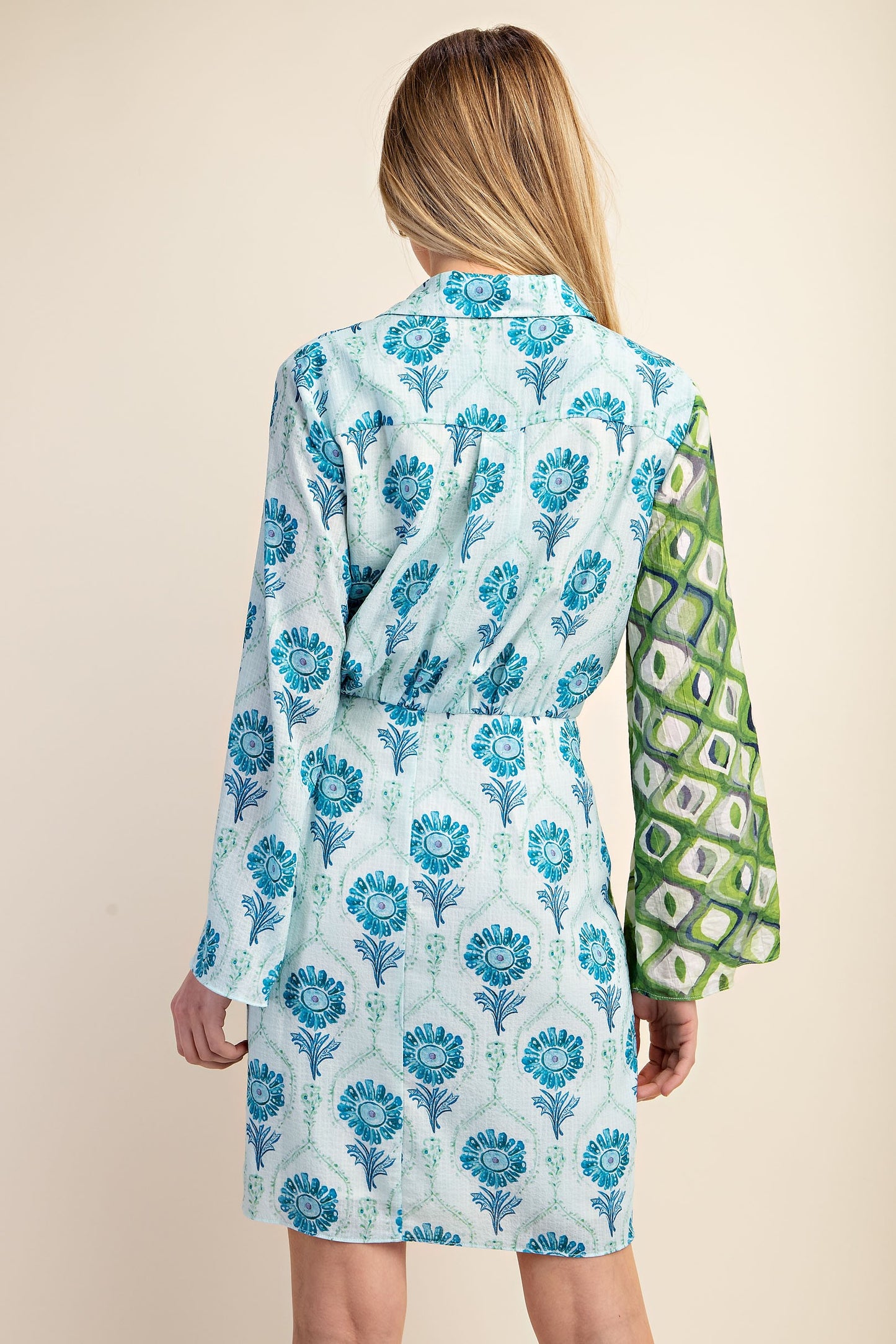 Sea Glass Wrap Dress