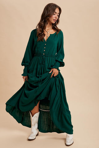 Lace Inset Maxi Dress