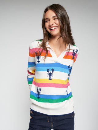 Multicolor Striped Lobster Shirt