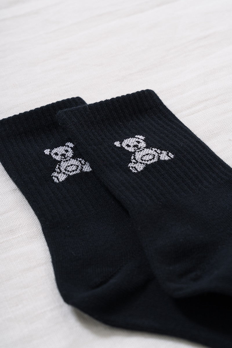 Bear socks Black