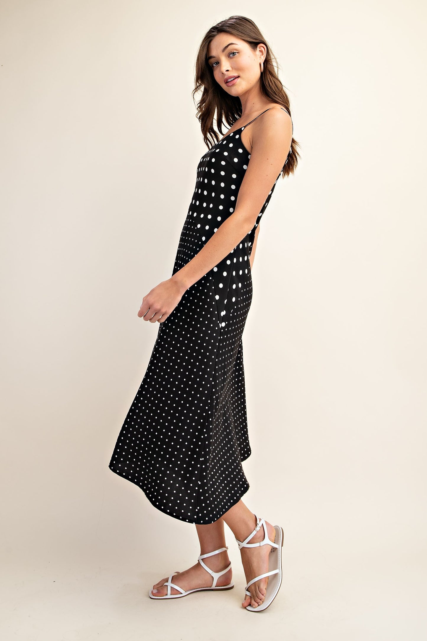 Polka Dot Midi Dress