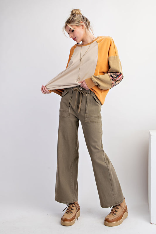 Green Twill Pant