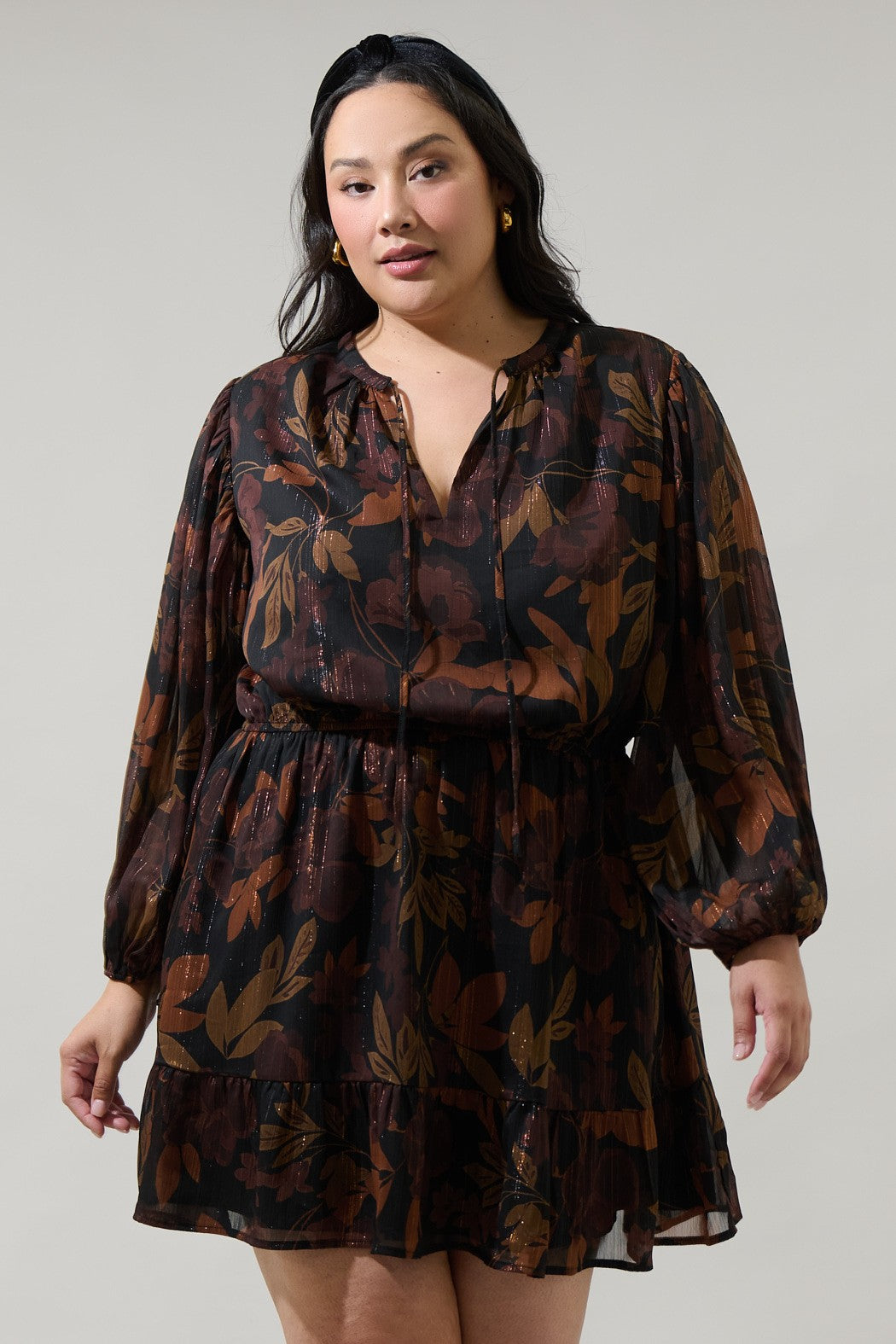 Larba Floral Paxton Balloon Sleeve Dress