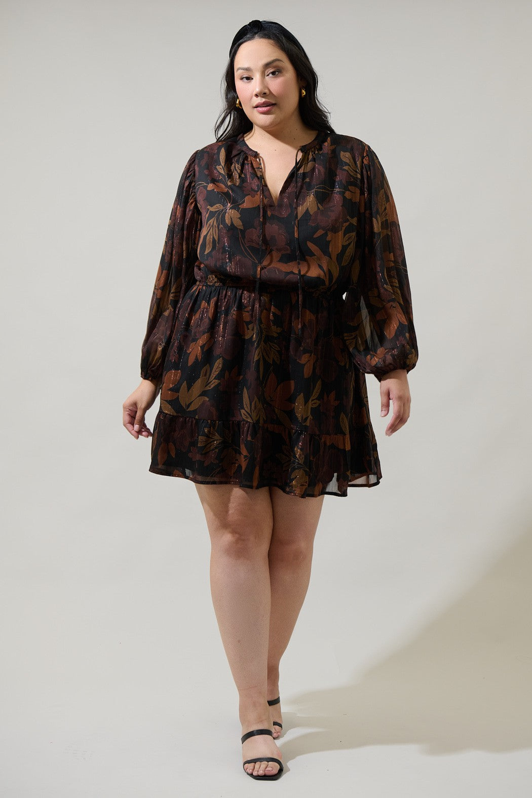 Larba Floral Paxton Balloon Sleeve Dress