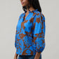 Ofelia Floral Kiley Split Neck Top