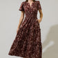 Gibson Floral Palmer Poplin Tiered Maxi Dress