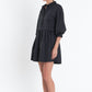 Puff Sleeve Shirt Dress