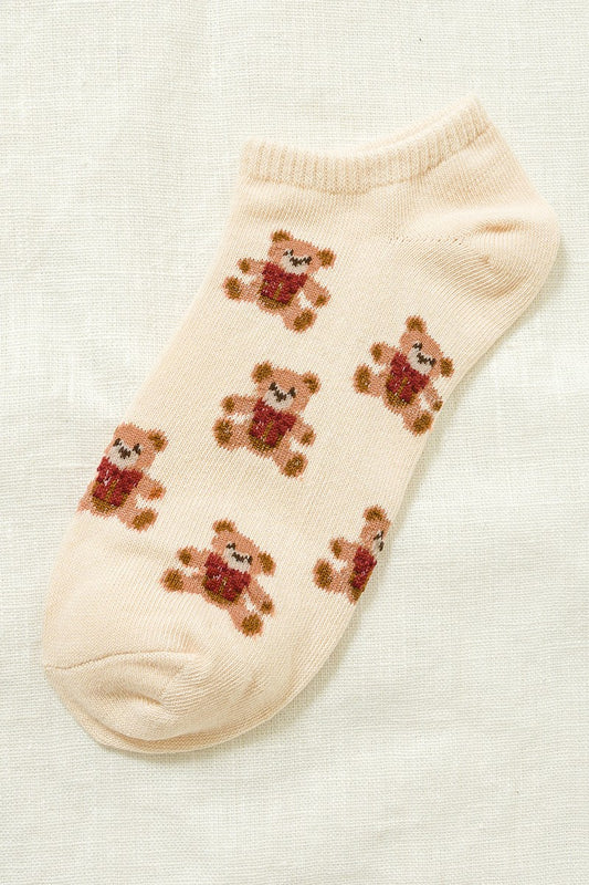 Bear socks white