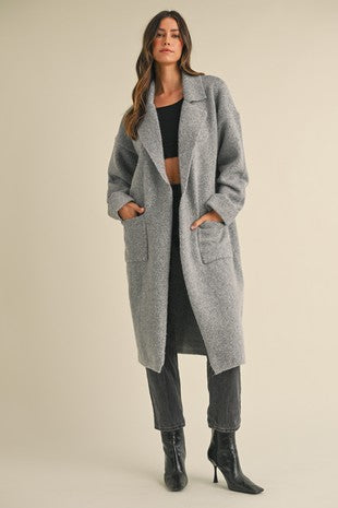 The Evangeline Knit Trench Coat