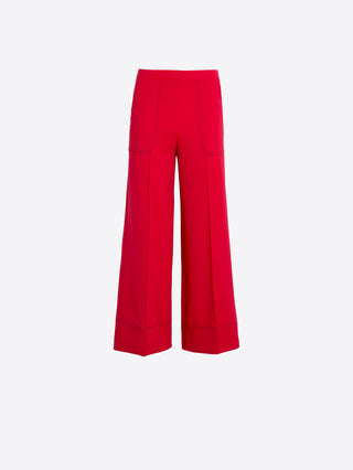 Wide Red Trousers