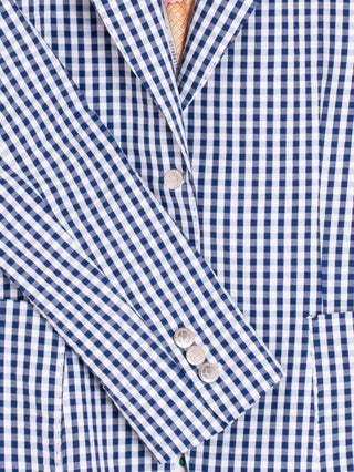 Blue & White Gingham Jacket