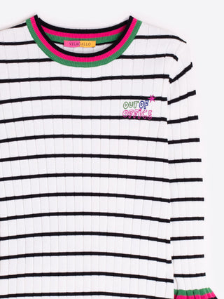 Striped Ribbed Sweater