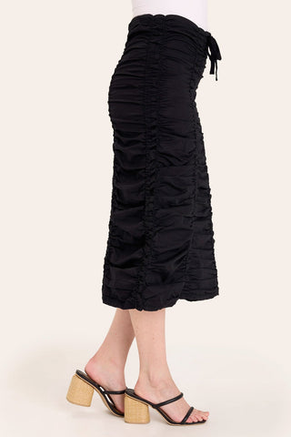 Double Shirred Panel Skirt