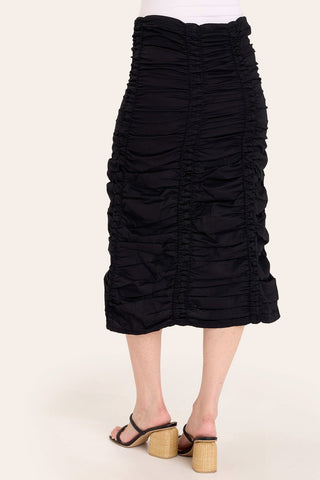 Double Shirred Panel Skirt