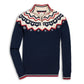 Nordic Half Zip Sweater Navy Nordic Fair Isle