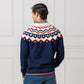 Nordic Half Zip Sweater Navy Nordic Fair Isle