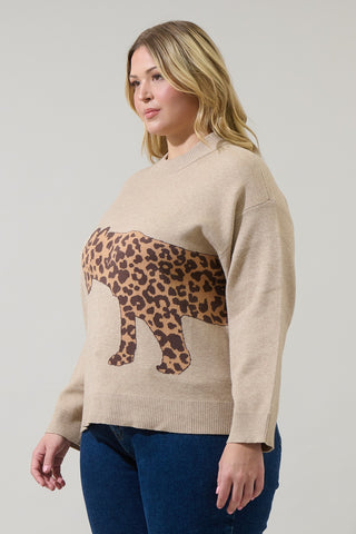 Jazara Leopard Knit Sweater