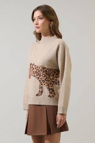 Jazara Leopard Knit Sweater