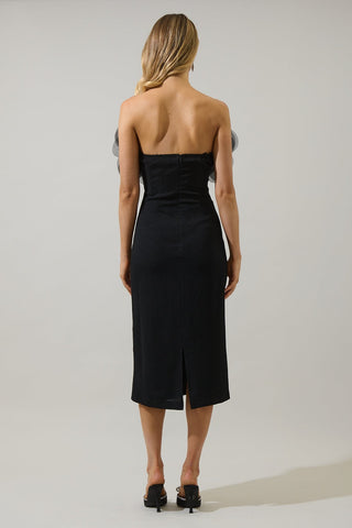 Kailany Organza Flower Maxi Dress