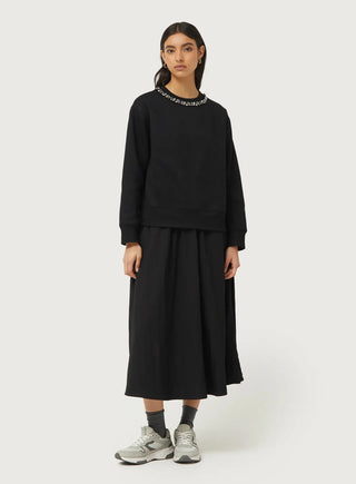 Jewel Neck Sweatshirt