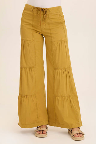 Terraced Wide Leg Pant