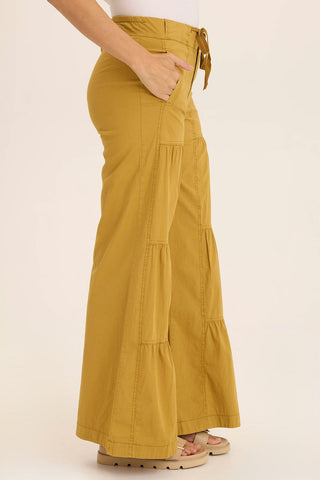 Terraced Wide Leg Pant