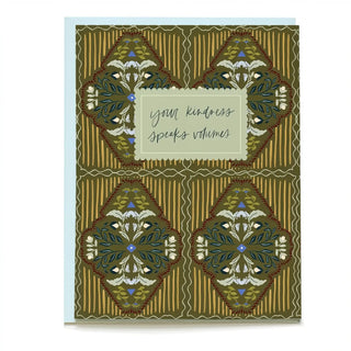 Antique Tile Thank You Card | Diamond Sprig