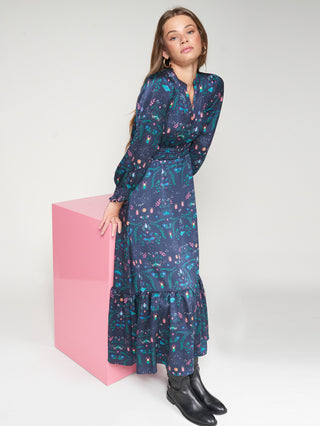 Navy Cleo Insect Dress