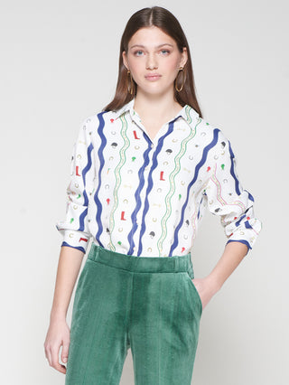 Hipica Waves Print Shirt