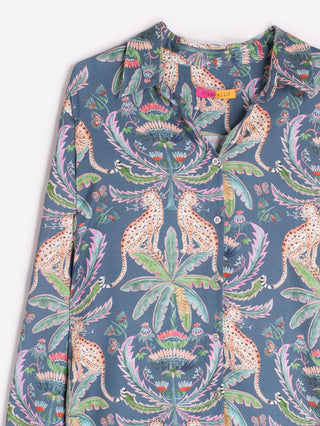 Leopard Palmeras Print Shirt