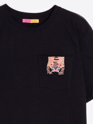 Embroidered Tiger T-Shirt
