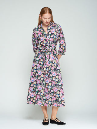 Tigers & Flowers Shirt Dress