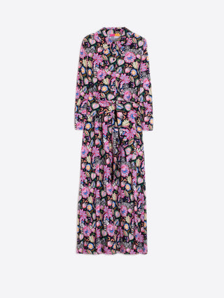 Tigers & Flowers Shirt Dress