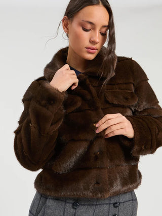 BROWN FUR JACKET
