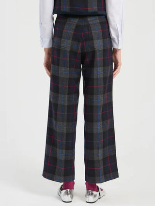 GREY SCOTTISH PLAID TROUSERS