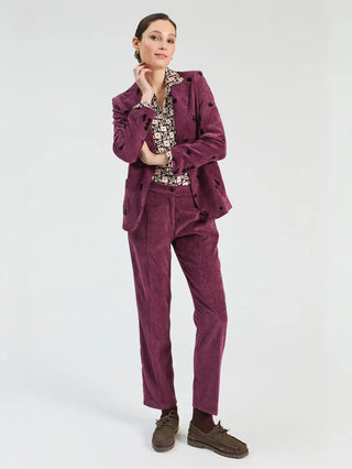 MAROON CORDUROY TROUSERS