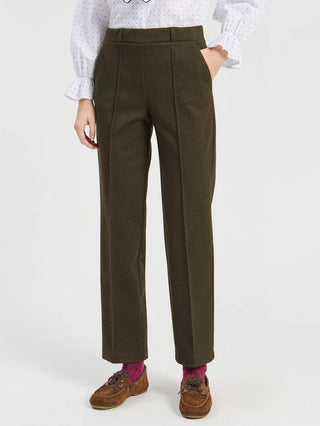 GREEN FLANNEL TROUSERS
