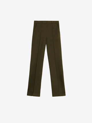 GREEN FLANNEL TROUSERS