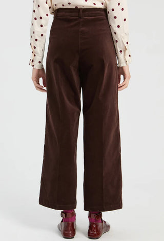 BROWN VELVET TROUSERS