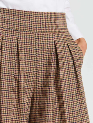 Burgundy Houndstooth Trousers